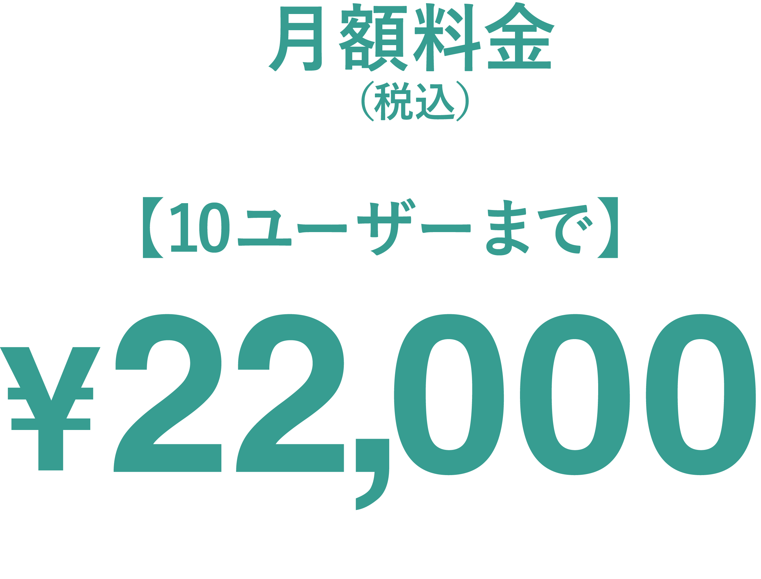 月額料金22,000円